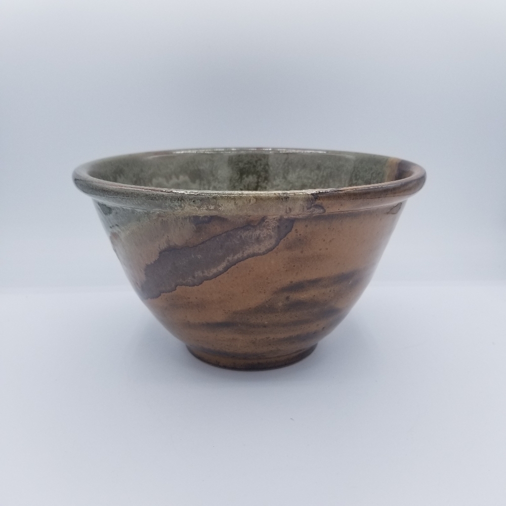 Glazed Pottery Bowl Signed MX 2005